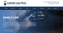 Desktop Screenshot of letnicklaw.com