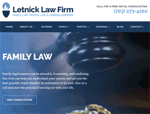 Tablet Screenshot of letnicklaw.com
